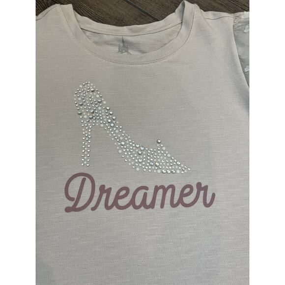 Disney Parks Cinderella Bedazzled‎ Slipper Dreamer Cream Dress Women’s Large - Picture 1 of 6